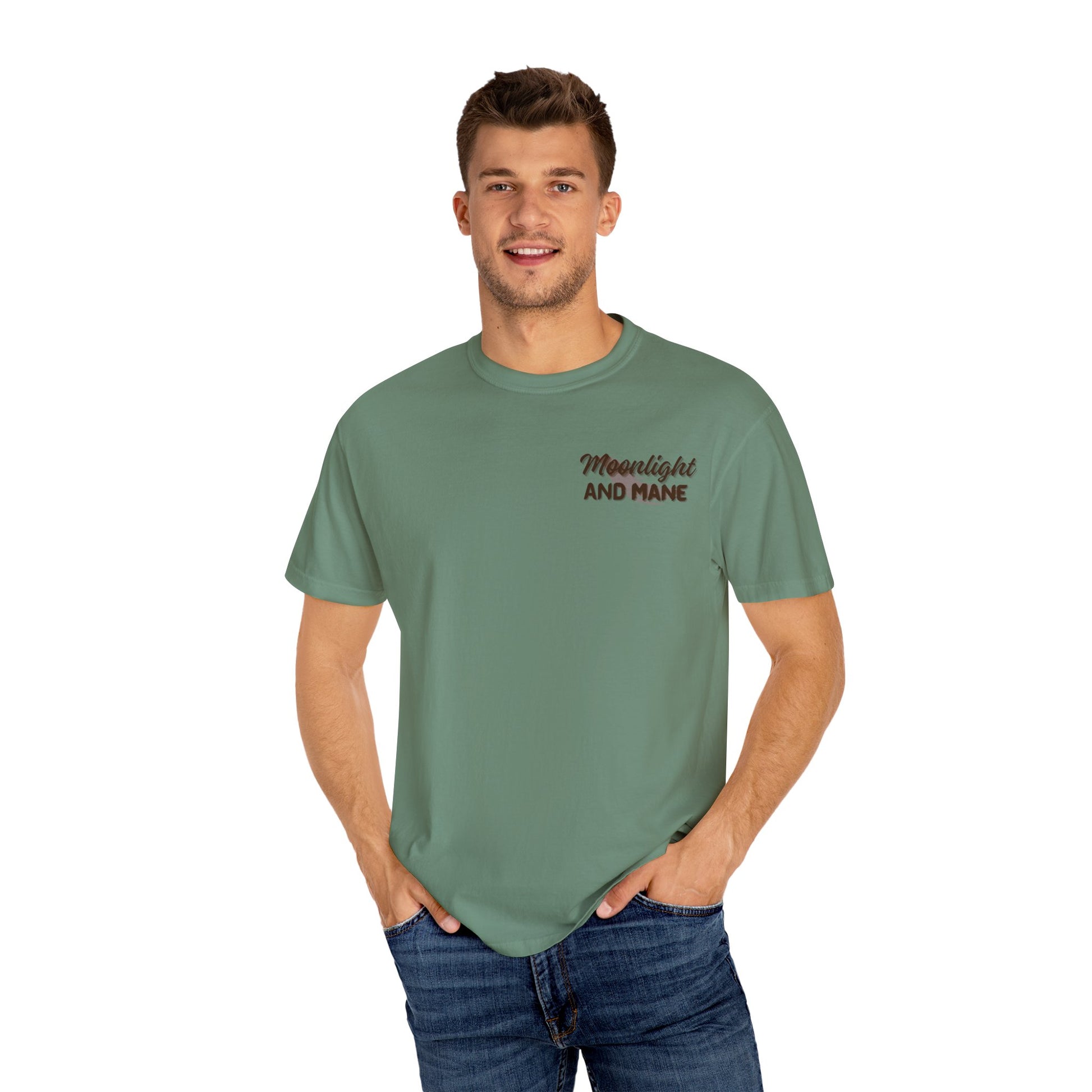 High Stakes and Hoof Beats Unisex Garment-Dyed T-shirt