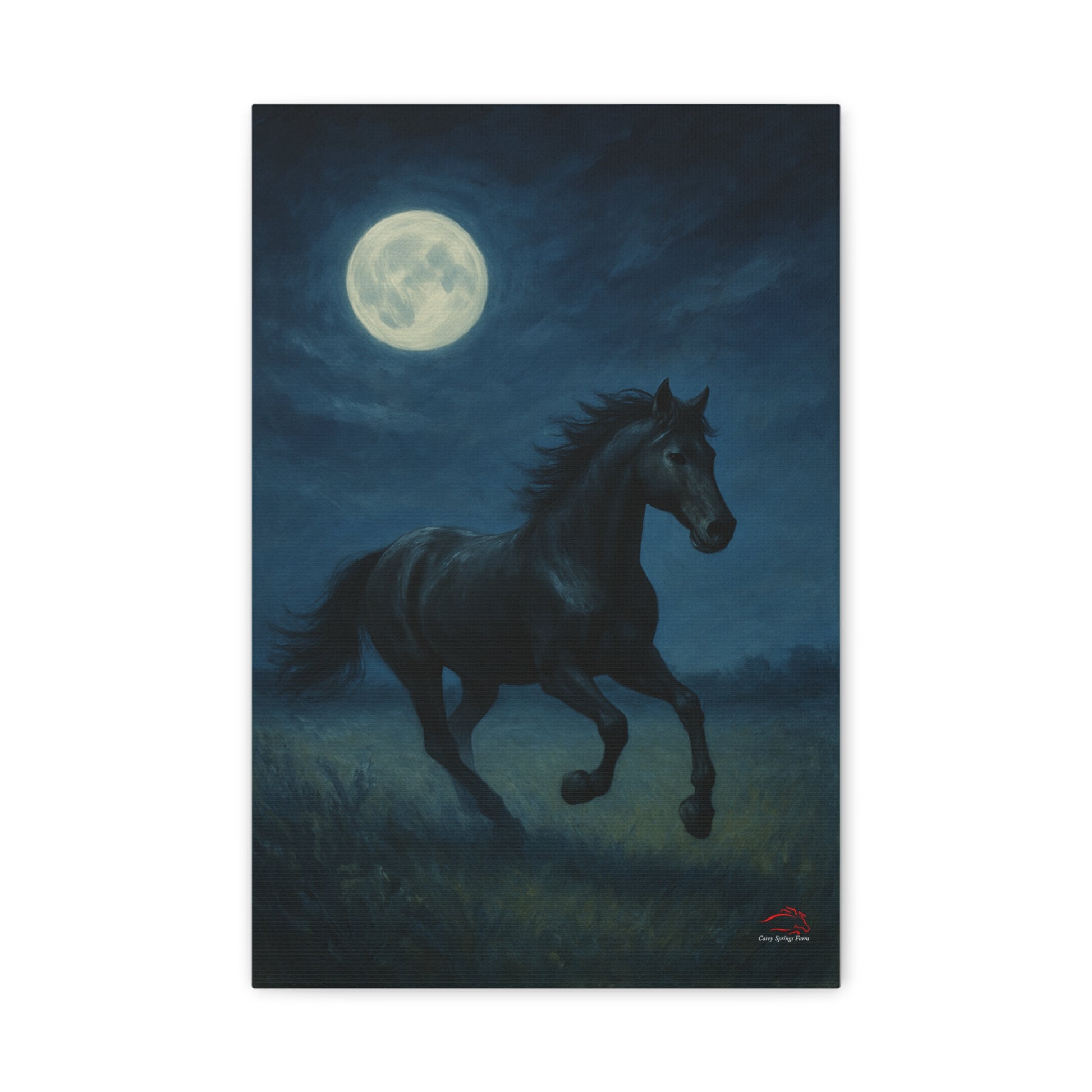 Midnight Canter – Stretched Canvas Wall Art
