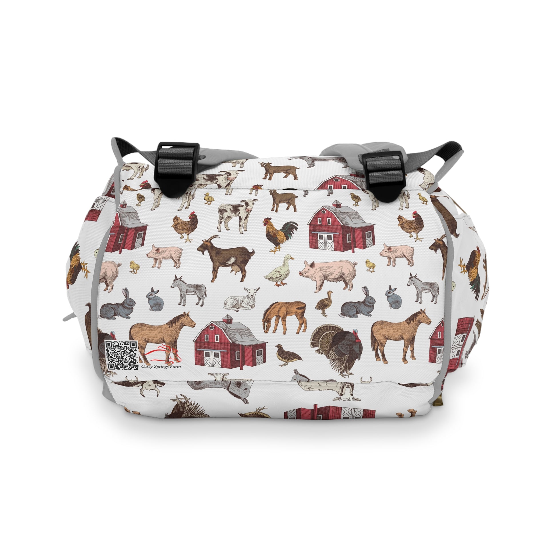 Charming Animal Farm Diaper Backpack