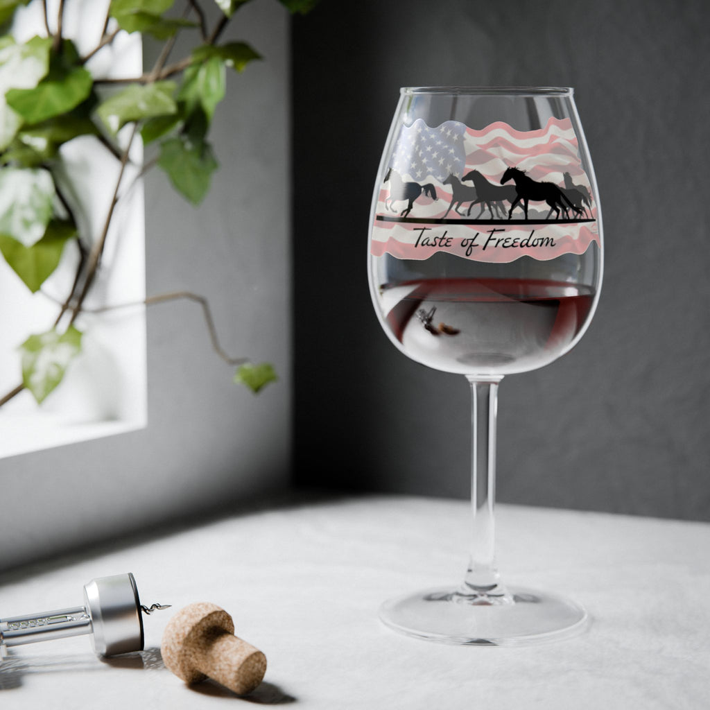 Wine Glass, 12oz - Taste of Freedom