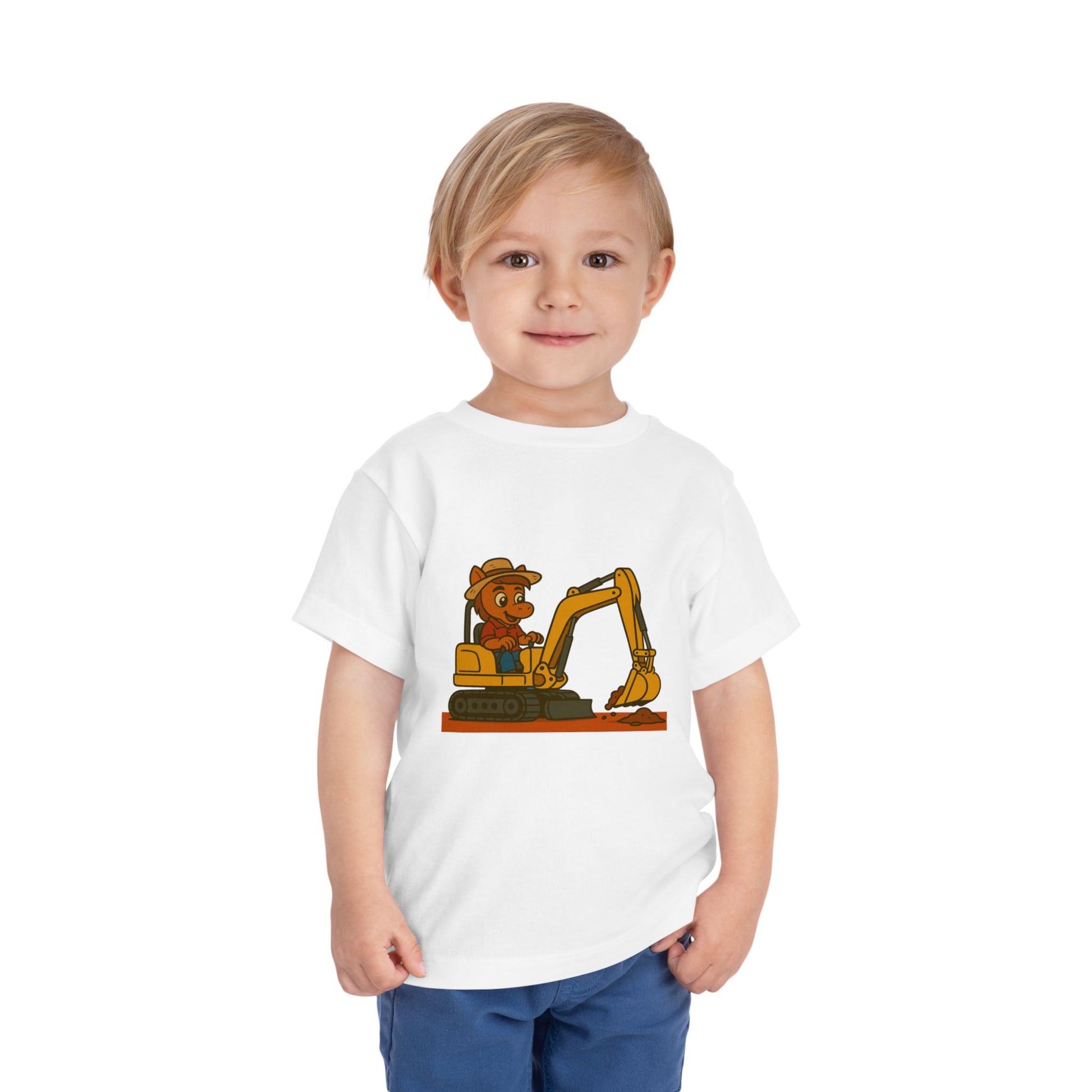Buck on the Excavator – Toddler T-Shirt