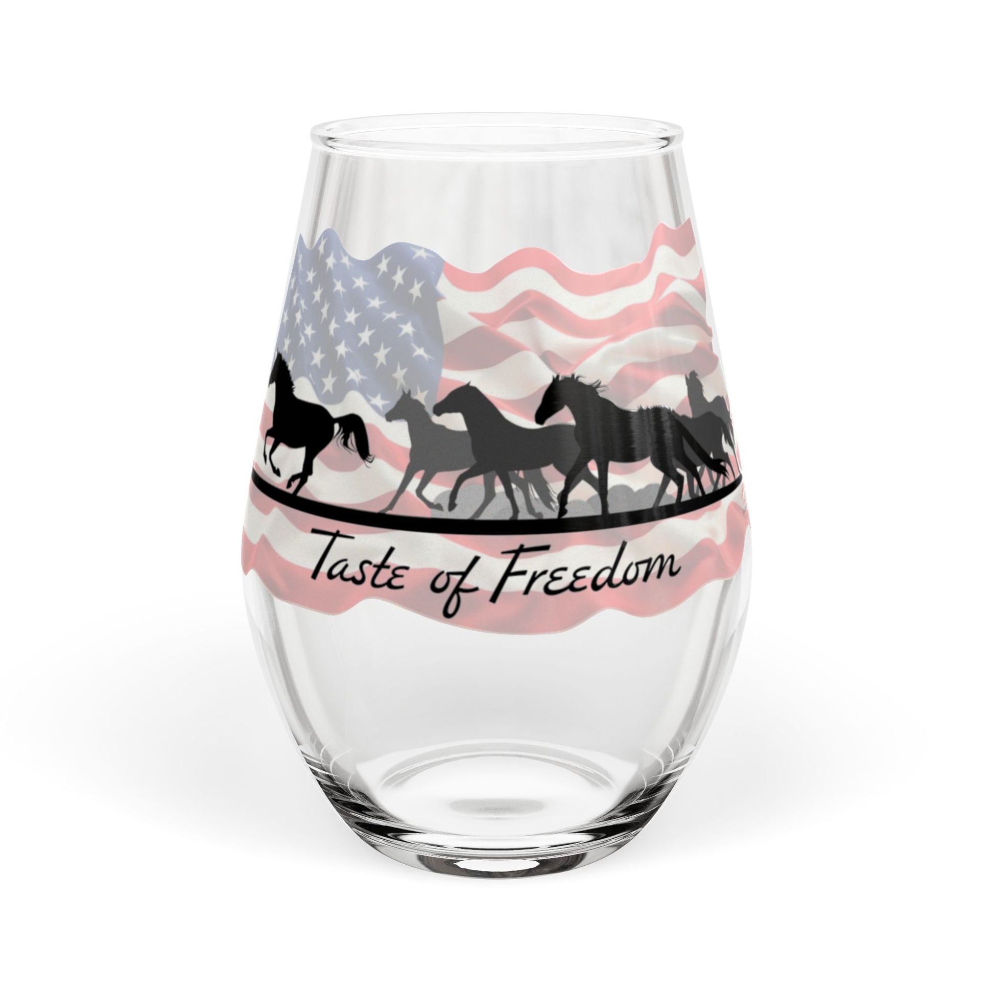 Taste of Freedom Stemless Wine Glass