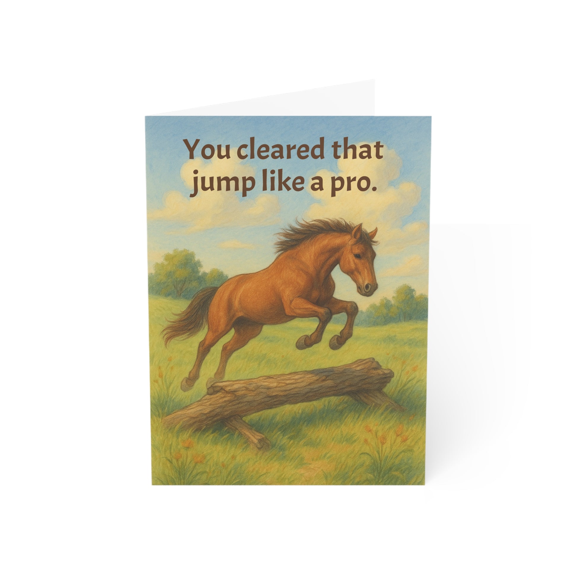 You Cleared That Jump Like a Pro - Congratulations Card