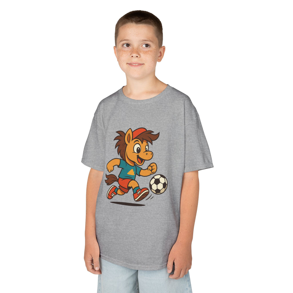 Buck Plays Soccer Tee – Kids Heavy Cotton™ T-Shirt