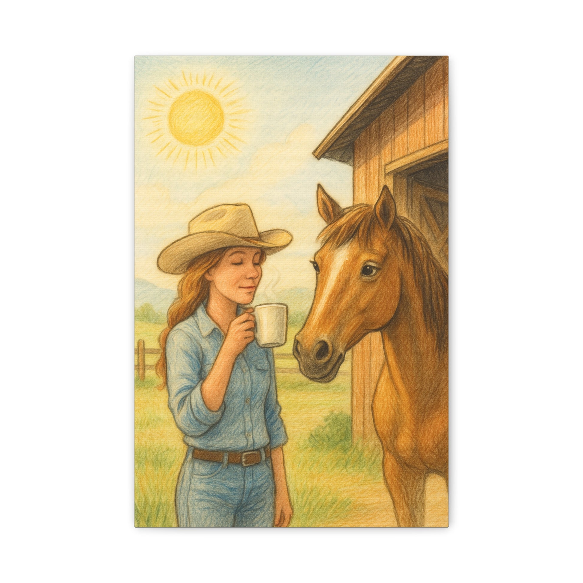 First Light Coffee Canvas Art