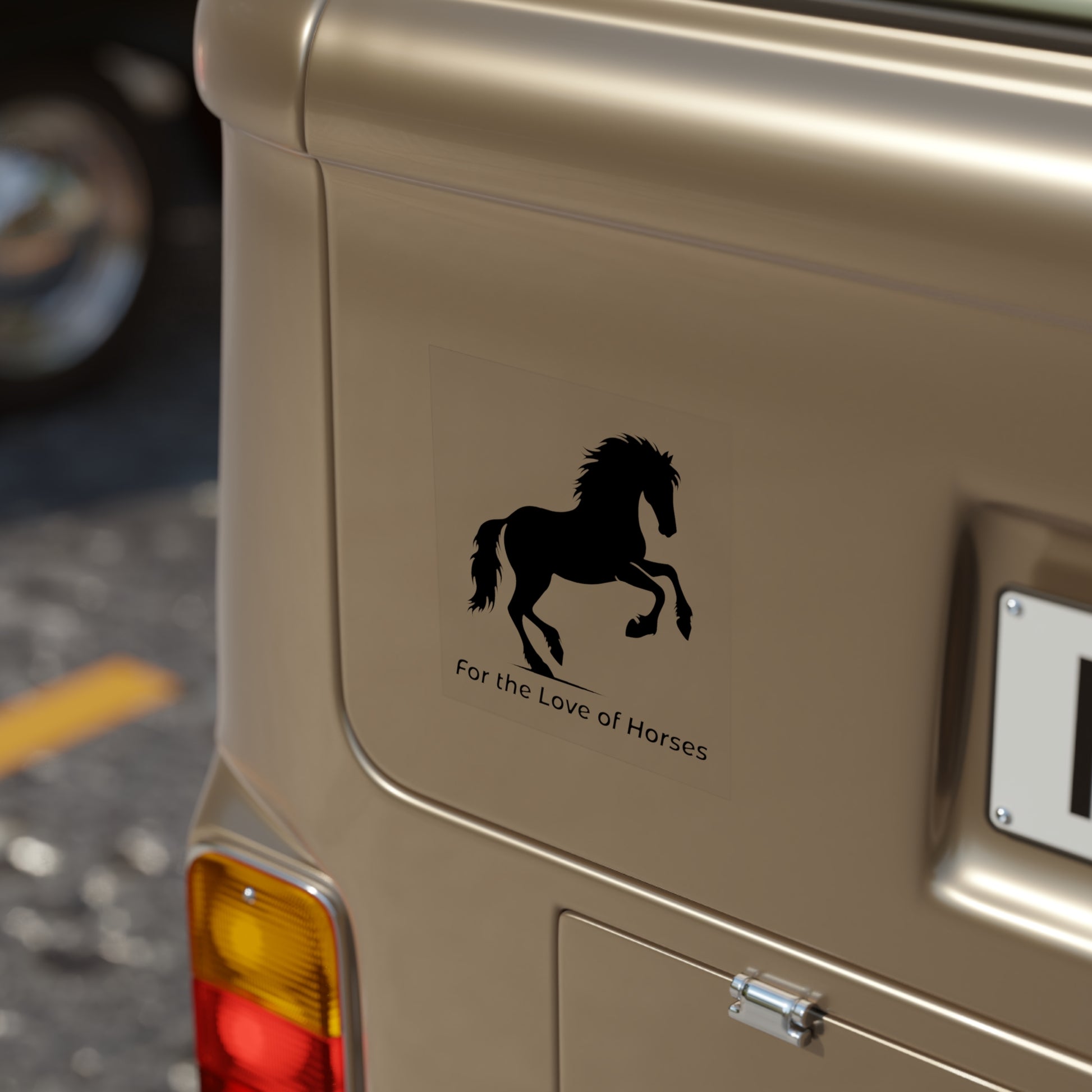 Stickers - Rearing Horse Silhouette 'For the Love of Horses' Design